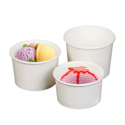 میوه های فنجان بستنی کاغذی یکبار مصرف سفارشی و ارزان قیمت کاسه های یکبار مصرف 12 اونسی قابل تجزیه