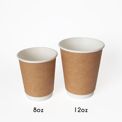 فنجان های قهوه کاغذی دوجداره قابل بازیافت با روکش PLA زیست تخریب پذیر نوشیدنی