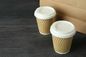 لوگوی سفارشی لیوان قهوه کرافت ریپل با اندازه های مختلف برای نوشیدن گرم