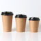 فنجان قهوه یکبار مصرف کاغذی کرافت قهوه ای یکبار مصرف برای نوشیدنی گرم