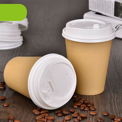 فروش عمده لیوان کاغذی یکبار مصرف قیمت ارزان لیوان کاغذی قهوه سفارشی لیوان قهوه یا چای تک دیواری با درب