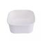 Disposable Biodegradable Square Paper Bowl White 750ml For Noodle Rice Hot Food