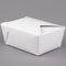 جعبه ناهار ایستاده بسته بندی بوراد کاغذ چاپ کرافت سفید یکبار مصرف مستطیل