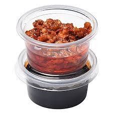 Clear Black PP Clear Clear Plastic Sauce Cups Sauce Container Potion Cups