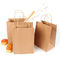 بسته بندی مواد غذایی زیست تخریب پذیر کیسه های کاغذی کرافت با دسته پیچ خورده